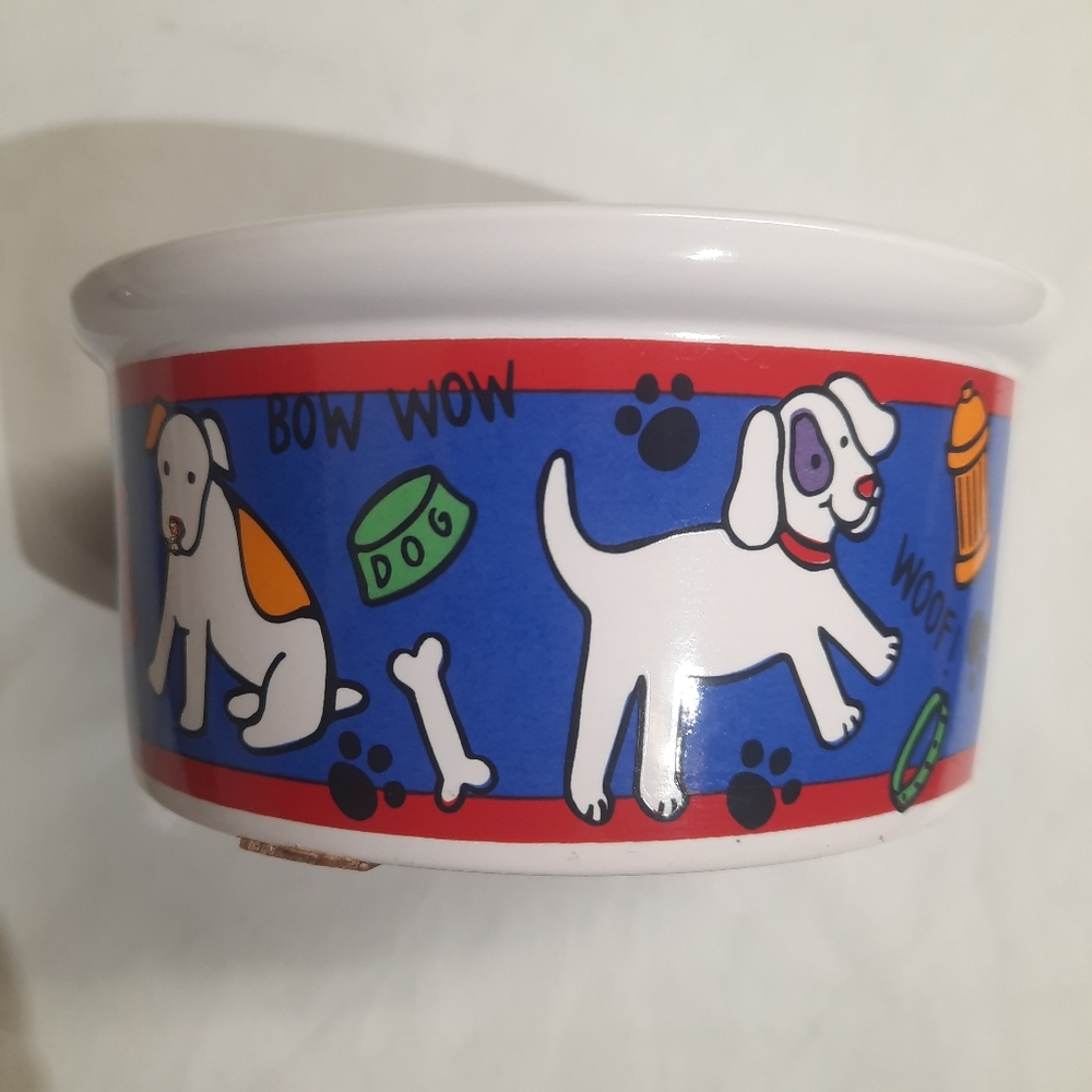 'Spot Dog' Riviera Van Beers Signature Housewares Stoneware Dog Bowl